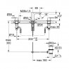 Grohe Eurosmart Cosmopolitan umývadlová trojotvorová batéria, chróm 20187000