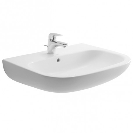 DURAVIT D-Code 60 x 46 cm umývadlo s otvorom pre batériu, biele 23106000002