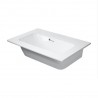 DURAVIT ME by Starck Compact 63 x 40 cm nábytkové umývadlo bez otvoru pre batériu, biele 2342630060