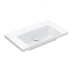 Villeroy & Boch SUBWAY 3.0 umývadlo na skrinku bez prepadu bez otvoru pre batériu , 800 x 470 mm, Stone White Ceramic Plus, 4A7