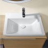 Villeroy & Boch SUBWAY 3.0 umývadlo bez prepadu s otvorom pre batériu spodná strana brúsená, 600 x 470 mm, Biela Alpin, 4A706L0