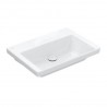 Villeroy & Boch SUBWAY 3.0 umývadlo na skrinku bez prepadu bez otvoru pre batériu , 650 x 470 mm, Biela Alpin , 4A706801