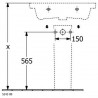 Villeroy & Boch SUBWAY 3.0 umývadlo na skrinku bez prepadu bez otvoru pre batériu , 650 x 470 mm, Biela Alpin , 4A706801