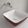 VILLEROY & BOCH Artis umývadlo na dosku (miska) 41 x 41 cm, Bordeaux, 417841BCS9