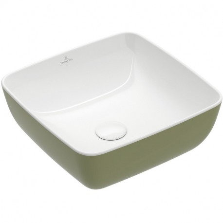 VILLEROY & BOCH Artis umývadlo na dosku (miska) 41 x 41 cm, Sage Green,