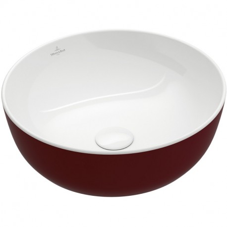 VILLEROY & BOCH Artis umývadlo na dosku (miska), priemer 43 cm, Bordeaux, 417943BCS9