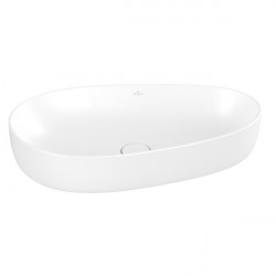 VILLEROY & BOCH Antao umývadlo na dosku 650 x 400 mm bez prepadu Stone White C+ 4A7465RW