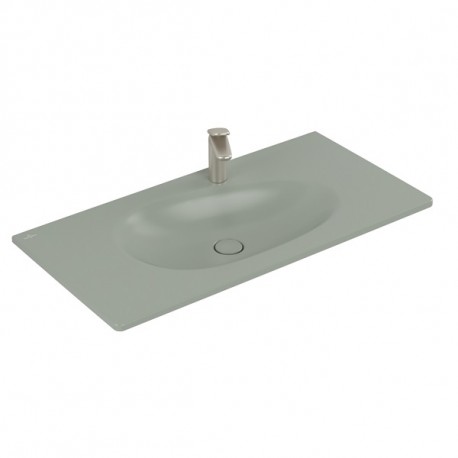 VILLEROY & BOCH Antao umývadlo na skrinku 1000 x 500 mm s otvorom pre batériu, so krytým prepadom Morning Green C+ 4A76ABR8