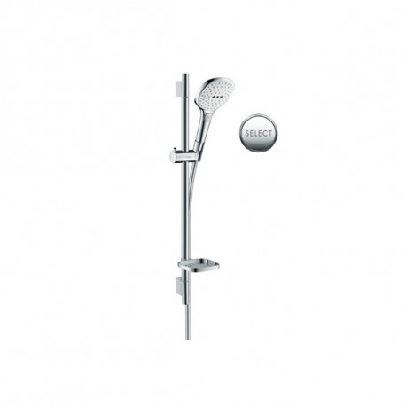 Hansgrohe Raindance Select E sprchový set 120 3jet so sprchovou tyčou 0,65m s mydelničkou biela/chróm, 26620400