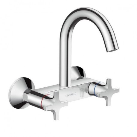 Hansgrohe Logis Classic M32 drezová nástenná batéria 2-kohútiky horný výtok chróm, 71286000