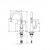 Hansgrohe Talis M51 páková drezová batéria 220 1jet chróm 72814000