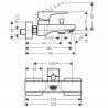 Hansgrohe Metropol vaňová batéria na stenu kartáčovaný bronz, 32540140