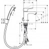 Hansgrohe Metris páková umývadlová batéria 110 s ručnou sprškou Bidette a výpusťou Push-Open chróm, 31285000