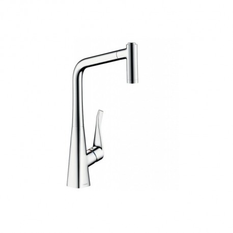 Hansgrohe Metris M71 drezová batéria 220 s vyťahovacou sprškou 2jet chróm 14834000