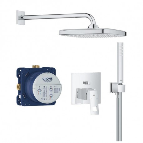 GROHE Professional Eurocube set sprchový podomietkový s hlavovou sprchou Tempesta 250 Cube, ručná sprcha 1 jet chróm 25289000