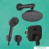 Hansgrohe LOGIS sprchový systém s hlavovou a ručnou sprchou PULSIFY 3jet EcoSmart, matná čierna 71405670SET1SPR