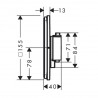 HANSGROHE ShowerSelect Comfort E batéria sprchová podomietková termostatická pre 1 spotrebič chróm 15571000
