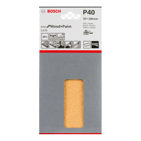 BOSCH 93x186 z40/10ks brusivo