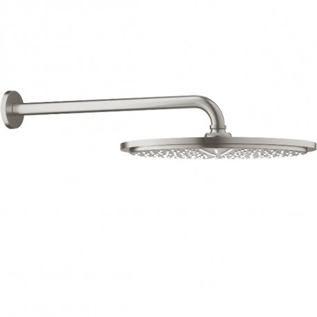 Grohe Rainshower hlavová sprcha Cosmopolitan 310 1jet EcoJoy s ramenom 380 mm, SuperSteel, 26066DC0