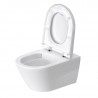 Duravit D-NEO závesná WC misa 37 x 54 cm, Rimless, skryté upevnenie Durafix, biela 2577090000