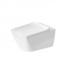 DURAVIT Viu - zavesné WC, Rimless, WonderGliss alpská biela 25110900001