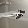 Hansgrohe Rebris E batéria pre umývadlovú misu 240,, s výpusťou, CoolStart, chróm 72581000