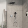 Hansgrohe DuoTurn S sprchový systém RAINFINITY s hlavovou a ručnou sprchou 3jet EcoSmart PowderRain, chróm 442420