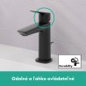 Hansgrohe Logis umývadlová batéria 110 Fine CoolStart s odtokovou súpravou a tiahlom, EcoSmart, matná čierna, 71254670