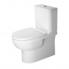 DURAVIT No.1 WC kombi Rimless + nádržka + sedátko s pomalým sklápaním SoftClose, biela 21820900002SET