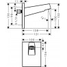 Hansgrohe PULSIFY Sst 2v1 horná sprcha 260 EcoSmart 24141700 + rameno 260mm, 24149700, matná biela, 438256