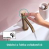 HANSGROHE Tecturis S 110 batéria umývadlová stojanková, EcoSmart+, kartáčovaný bronz 73311140