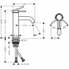 HANSGROHE Tecturis S 110 batéria umývadlová stojanková, EcoSmart+, matná biela 73311700