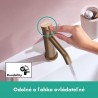 HANSGROHE Tecturis S 110 batéria umývadlová stojanková, CoolStart, EcoSmart+, kartáčovaný bronz 73312140