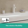 HANSGROHE Tecturis S 110 batéria umývadlová stojanková, CoolStart, EcoSmart+, matná biela 73312700