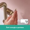 HANSGROHE Tecturis S 110 batéria umývadlová stojanková s odtokovou súpravou s tiahlom kartáčovaný bronz 73323140