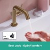 HANSGROHE Tecturis S 110 batéria umývadlová stojanková s odtokovou súpravou Push-Open kartáčovaný bronz 73320140