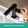 HANSGROHE Tecturis E 110 batéria umývadlová stojanková s výpusťou Push-Open matná čierna 73020670