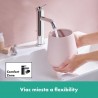 HANSGROHE Tecturis S 110 batéria umývadlová stojanková s odtokovou súpravou s tiahlom chróm 73314000