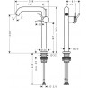 HANSGROHE Tecturis S 240 batéria umývadlová stojanková, CoolStart, EcoSmart+, kartáčovaný bronz 73372140