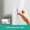 HANSGROHE Pulsify E sprchová sada 100 1jet EcoSmart so sprchovou tyčou 65 cm, matná biela 24370700