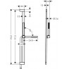 HANSGROHE Pulsify S sprchová sada 100 1jet EcoSmart+ so sprchovou tyčou 90 cm, matná biela 24383700