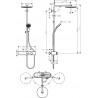 HANSGROHE Pulsify Showerpipe 260 1jet s termostatom ShowerTablet Select 400 matná čierna 24220670