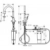 HANSGROHE Aqittura batéria drezová FilterSystem 210 1jet + štartovacia sada matná čierna 76801670