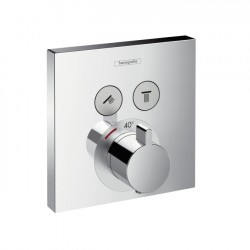 Hansgrohe ShowerSelect termostatická batéria pre 2 spotrebiče k telesu pod omietku chróm 15763000