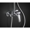 Hansgrohe Crometta sprchový systém E 240 1jet Showerpipe s pákovou batériou biela/chróm 27284000