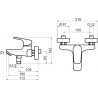 Novaservis Titania Pure vaňová batéria, chróm 90320/1,0