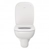 DURAVIT D-Code - Závesné WC, Rimless, biela 25700900002