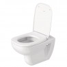 DURAVIT D-Code - Závesné WC, Rimless, s HygieneGlaze, biela 25700920002