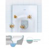 DURAVIT D-Code - Závesné WC, Rimless, s HygieneGlaze, biela 25700920002