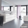 Duravit HAPPY D.2 umývadlo na dosku 60 x 46 cm brúsené, biele s WonderGliss 23156000001